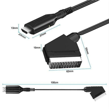 Summer Sale Scart to HDMI Converter, All-in-one Scart to HDMI Adapter, 1080P_tfrf.