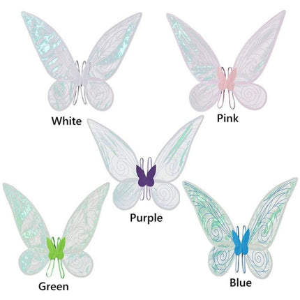 Halloween Costumes Fairy Wing Dress - Wings white.
