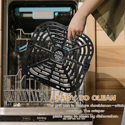 /NN/Replacement Grill Plate for Air Fryer Crispers for Instant Vortex 6qt with 4 Rubber Pads.