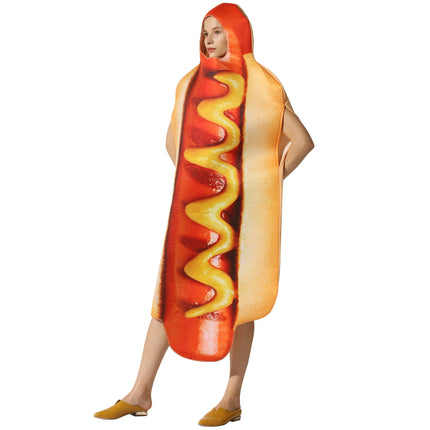 Halloween party costume hot dog cosplay costume stage performance_tfrf.