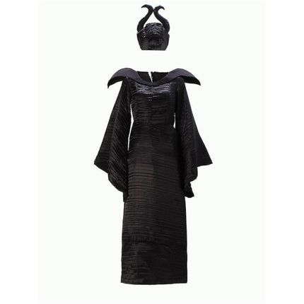 Halloween Sleeping Beauty Witch Maleficent Dress For Adult Evil Witch Carnival Cosplay Costume Outfit Q XL LL.