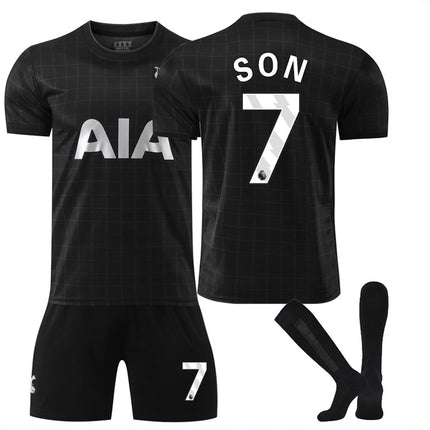 25-26 Tottenham Hotspur FC Away Shirt NO.7 SON Set Kids Adult Football Kit with Socks Away NO.7 Away NO.7 S