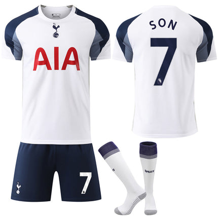 2025-2026 Tottenham Hotspur Home Shirt Kids Adult Football Shirt with Socks No.7 Son No.7 Son XXL