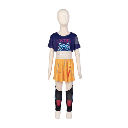 2025 Demon Hunter K-Pop Costume | Halloween Outfit Women Kids Cosplay No. 7 3-piece set_tfrf No. 7 3-piece set 130cm.
