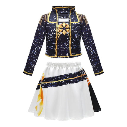 2025 Demon Hunter K-Pop Costume | Halloween Outfit Women Kids Cosplay No. 7 3-piece set_tfrf No. 7 3-piece set 130cm.