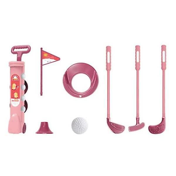 Set Kids Golf Toys Play Set with Golf Club 4 Balls Flag Practice Hole Putter Parent-Child Interaction Indoor Outdoor Golf Sports Toy Pi....