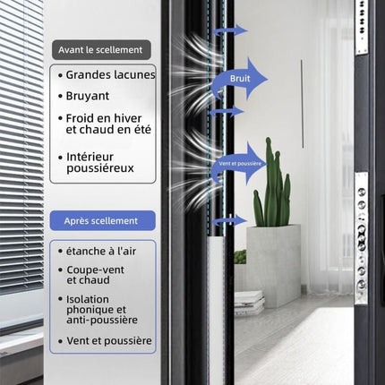 Self-Adhesive Rubber Door Window Seal D-Profile 6M Black for Cooling and Sound Insulation Weather Strip.