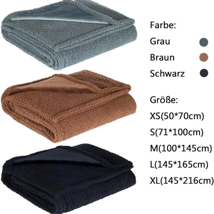The Waterproof Blanket, Snuggle Blanket for Sofa Bed Couch, Waterproof Pet Blanket for Dog and Cat, 100% Leak Proof Waterproof Fully Pee Proof Brown Brown L:145*165CM.