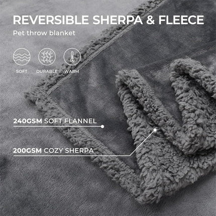 The Waterproof Blanket, Snuggle Blanket for Sofa Bed Couch, Waterproof Pet Blanket for Dog and Cat, 100% Leak Proof Waterproof Fully Pee Proof Brown Brown L:145*165CM.