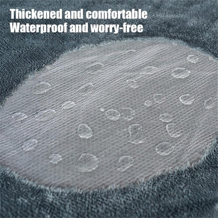The Waterproof Blanket, Snuggle Blanket for Sofa Bed Couch, Waterproof Pet Blanket for Dog and Cat, 100% Leak Proof Waterproof Fully Pee Proof Brown Brown L:145*165CM.