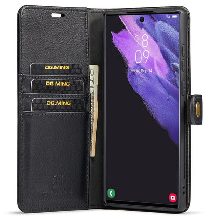DG.MING 2-in-1 Magnetic Wallet Samsung Galaxy S22 Ultra Black_max.