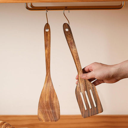 Kitchen Utensil Set - Wooden Utensils.