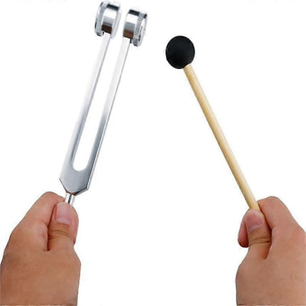 128 Hz Tuning Fork with Weight, Bio-Acoustic Tuning Fork Compatible with Therapy, 128 Hz Acoustic Sliding Tuning Fork.