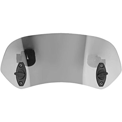 Motorcycle Windshield Adjustable Clip-On Windshield Wind Deflector Windscreen Accessories for Motorcycle Tawny.