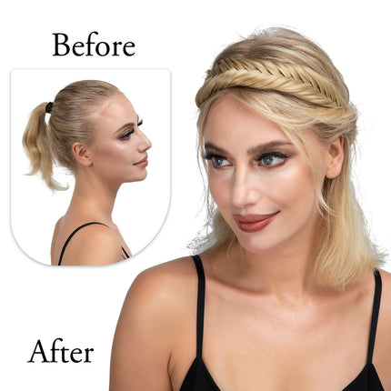 1pc Synthetic Braiding Hair with Adjustable Belt Braided Bohemian Style Women Hairstyle 10 10 Athree strand braid.