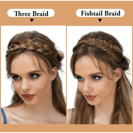 1pc Synthetic Braiding Hair with Adjustable Belt Braided Bohemian Style Women Hairstyle 10 10 Athree strand braid.