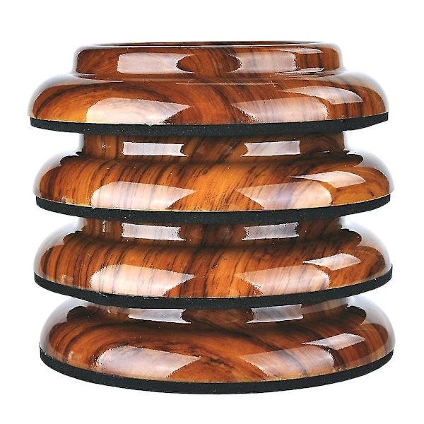 pcs Piano Wheel Cups for Upright Piano, Rosewood Color Piano Wheel Piano Leg Protectors with Anti-Slip.