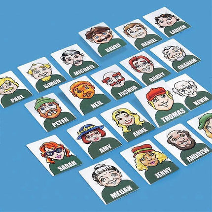Who's There? Board Game Fun Party Family Memory Logical Thinking Antistress Interactive Guessing Classic Game Toy for Kids Character_tfrf Character.