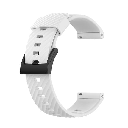 For Suunto 7 Solid Color Silicone Strap - Perfect White 0_MGF White.