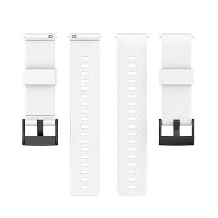 For Suunto 7 Solid Color Silicone Strap - Perfect White 0_MGF White.