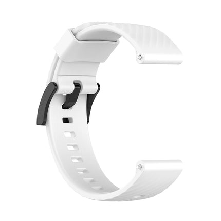 For Suunto 7 Solid Color Silicone Strap - Perfect White 0_MGF White.