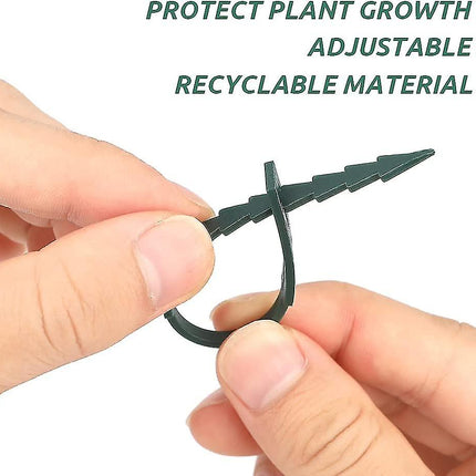 13.5 cm Adjustable Plant Ties, 200 Pcs Flexible Plant Wire Ties Plastic Garden Ties for Plant Support.