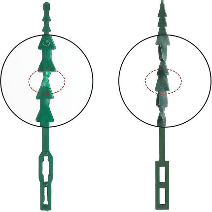 13.5 cm Adjustable Plant Ties, 200 Pcs Flexible Plant Wire Ties Plastic Garden Ties for Plant Support.