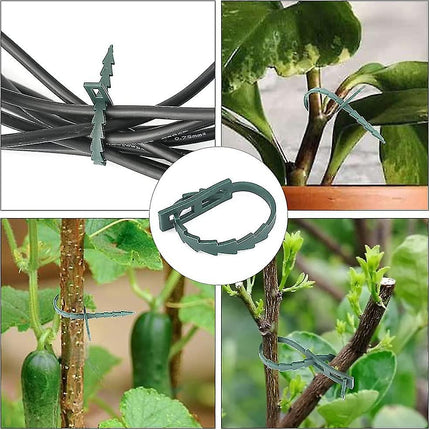 13.5 cm Adjustable Plant Ties, 200 Pcs Flexible Plant Wire Ties Plastic Garden Ties for Plant Support.