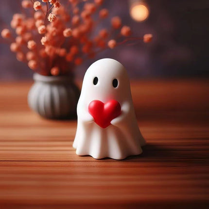 Halloween Creative Resin Middle Finger Ghosts, Ghost Festival Decorations, Spranks, Provocation, Garden Decorations, Crafts Bat ghost 8CM.