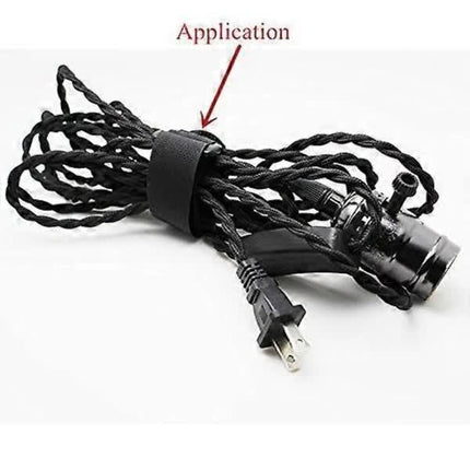 /NN/ 16-pack High Quality Nylon Cable Ties with Velcro, 30 cm x 2.5 cm, Black.