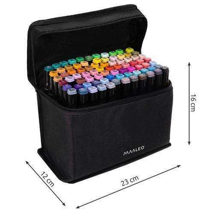 80-pack - Marker Pens with Case - Double-sided - Pens Multicolor multicolor.