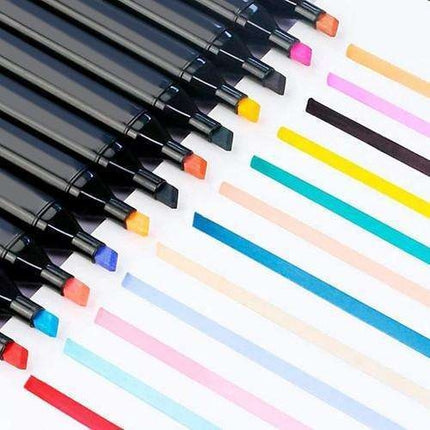 80-pack - Marker Pens with Case - Double-sided - Pens Multicolor multicolor.