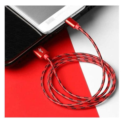 3m Type C USB Charger Fast Charging Cable for Samsung Galaxy S21 S22 S23 Red.