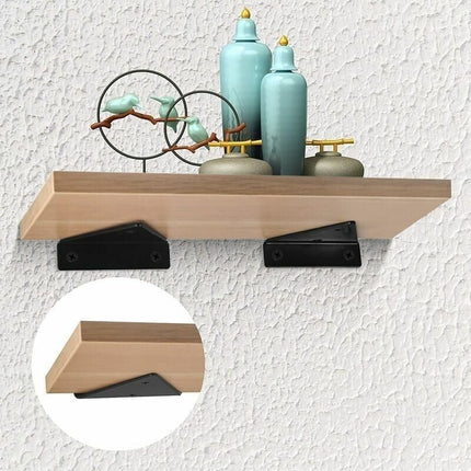 pcs Floating Shelf Brackets, Invisible Triangle Wall Shelf Brackets, Metal Wall Shelf Brackets for Shelves.