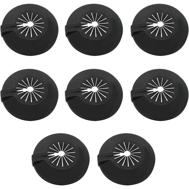 SHINING HOUSE Radiator pipe protectors, 8 pieces, Universal for 14-29 mm pipes, with clips for easy installation.
