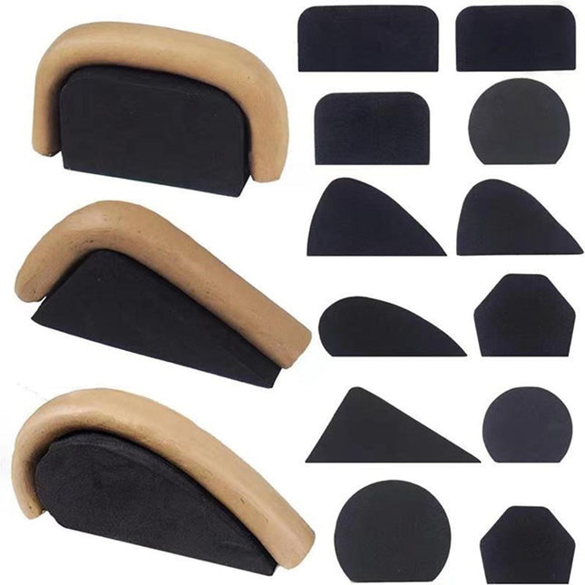 12pcs Ceramic Mug Handle Molds, Easy to Shape Mug Handles, Tools for Making Mug Handles, Stencil_MGF.