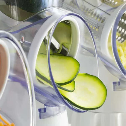 Rotary Grater Vegetable Cutter and Shredder white white[pl].