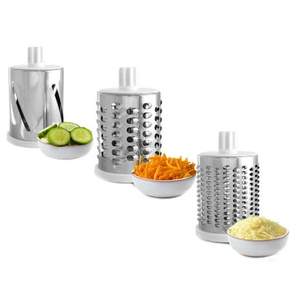 Rotary Grater Vegetable Cutter and Shredder white white[pl].