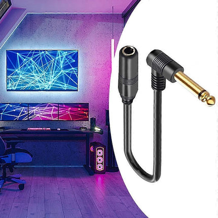 1/4'' TRS 6.35 mm Male to 6.35 mm Female Stereo Cable for Guitar Amplifier - Perfect Mono 2m_MGF Mono 2m.