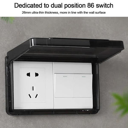 Switch Protective Cover Socket Waterproof Box TRANSPARENT transparent.