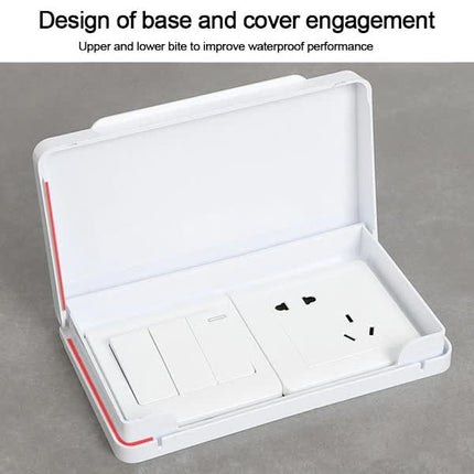 Switch Protective Cover Socket Waterproof Box TRANSPARENT transparent.