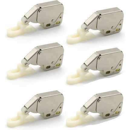 Mini latches with spring, 6 pcs Mini automatic spring lock, Spring lock, Spring lock Mini cabinet lock Mini latch for kitchen cabinet door.