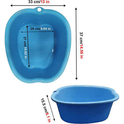 Large Foot Bath Bowl Thickened Solid Plastic Foot Basin Soaking Basin Foot Bath Foot Bath Foot Therapy Healthy Detoxification Relaxation (Black) black.