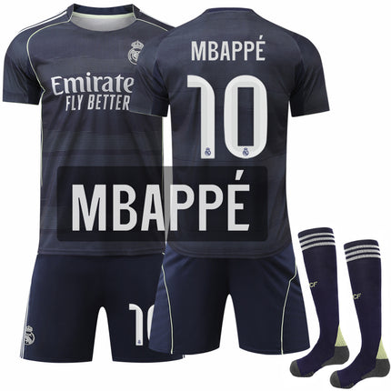 25-26 Real Madrid Away Shirt Kids Adult Football Shirt No.10 Mbappe 25-26 Away Adult M