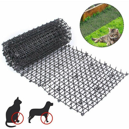 Anti-cat mat with barbed wire mesh garden anti-dog cat pet plastic anti-stick pet black 20028cm，Fonepro,de.