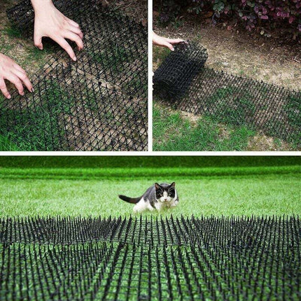 Anti-cat mat with barbed wire mesh garden anti-dog cat pet plastic anti-stick pet black 20028cm，Fonepro,de.