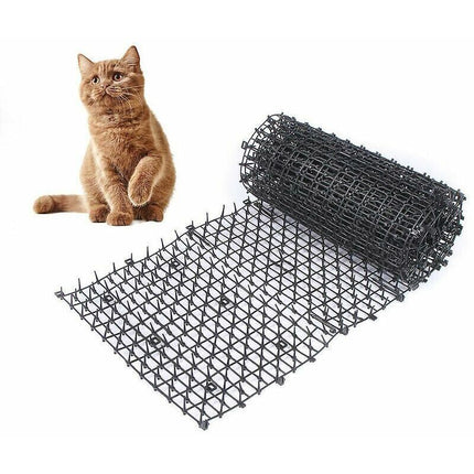 Anti-cat mat with barbed wire mesh garden anti-dog cat pet plastic anti-stick pet black 20028cm，Fonepro,de.