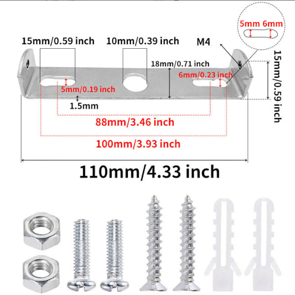 【xj】4pcs Ceiling Plate Light Bracket Ceiling Mount Hanging Lamp Holder for Wall or Ceiling Mounted Lamp Mounting Brackets with Screws Iron 110mm Silver.