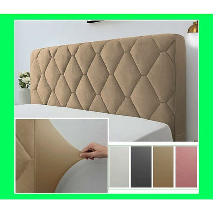 Headboard Cover, Headboard Cover Decorative Cover Bedroom Thickened Soft Package Dustproof Stretch Cover, Camel, 170cm (67 inches).