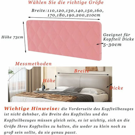 Headboard Cover, Headboard Cover Decorative Cover Bedroom Thickened Soft Package Dustproof Stretch Cover, Camel, 170cm (67 inches).